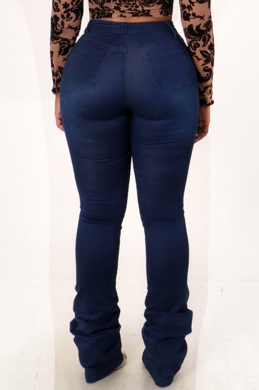JLO Dark Denim Flare Jeans