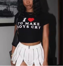 I Heart To Make Boys Cry Baby Tee