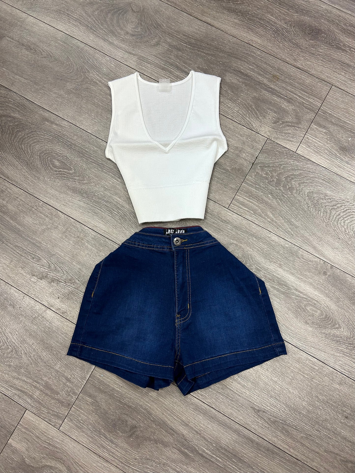 Niesha ribbed tank top