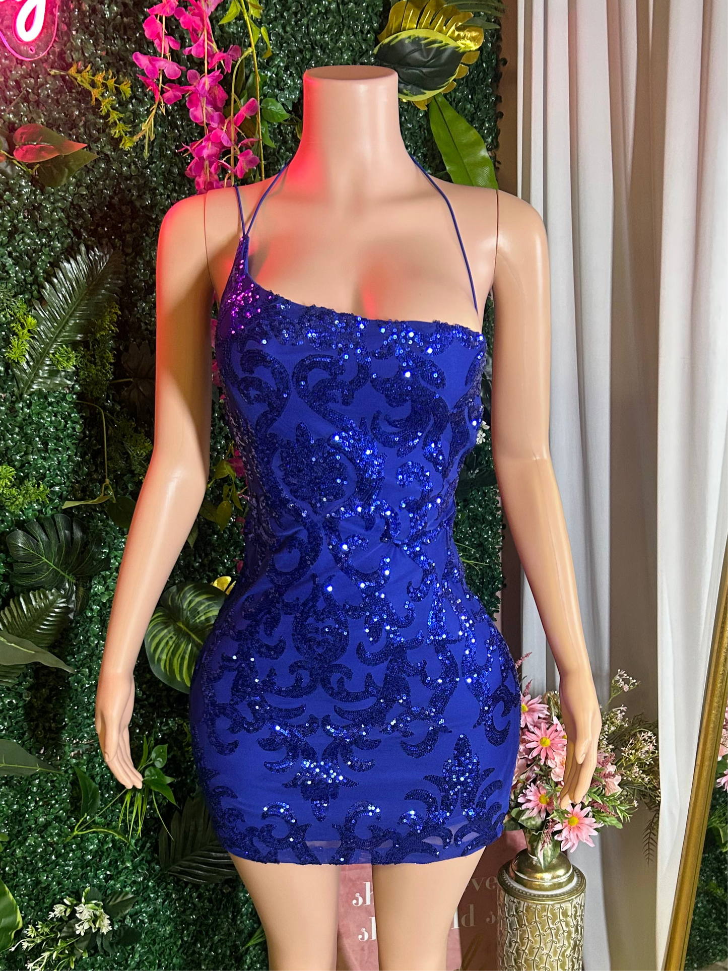 Look At Her Sequence Mini Dress