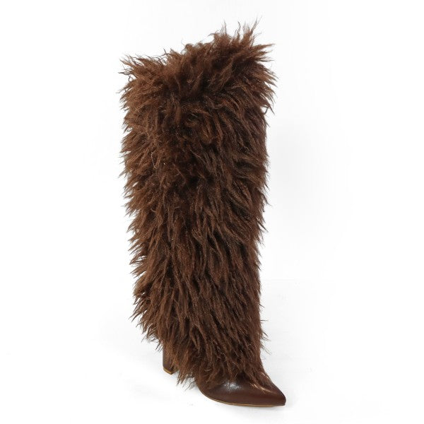 Glamazon Knee Chunky Heel Boot
