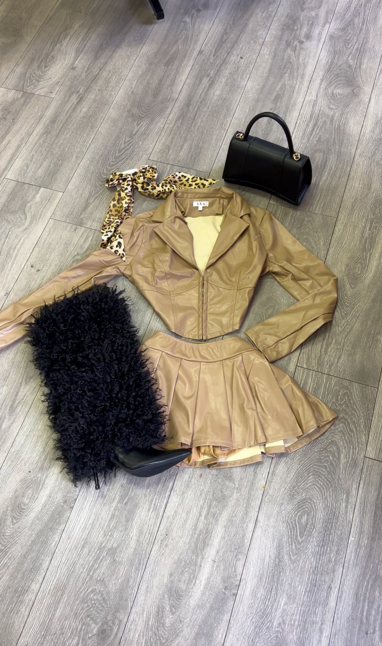 I'm In Control Leatherette Top