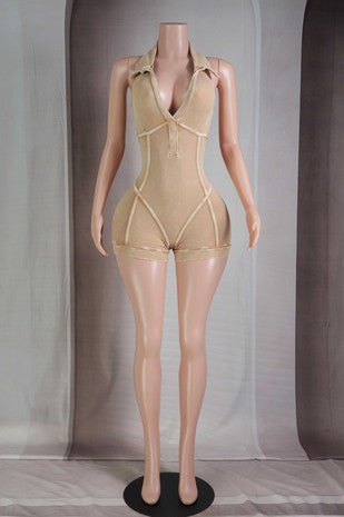 Dat Juice Ribbed Short Romper