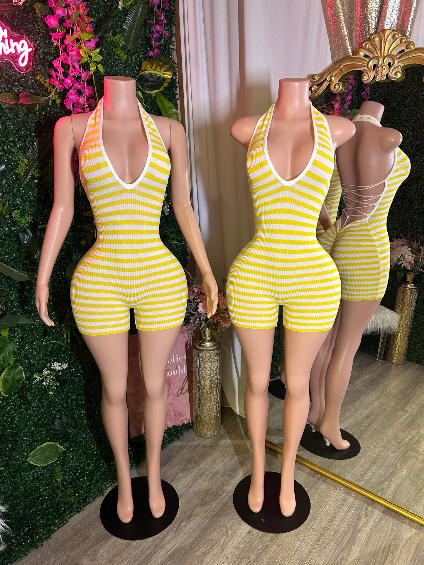 Ms. NeNe Ribbed Romper
