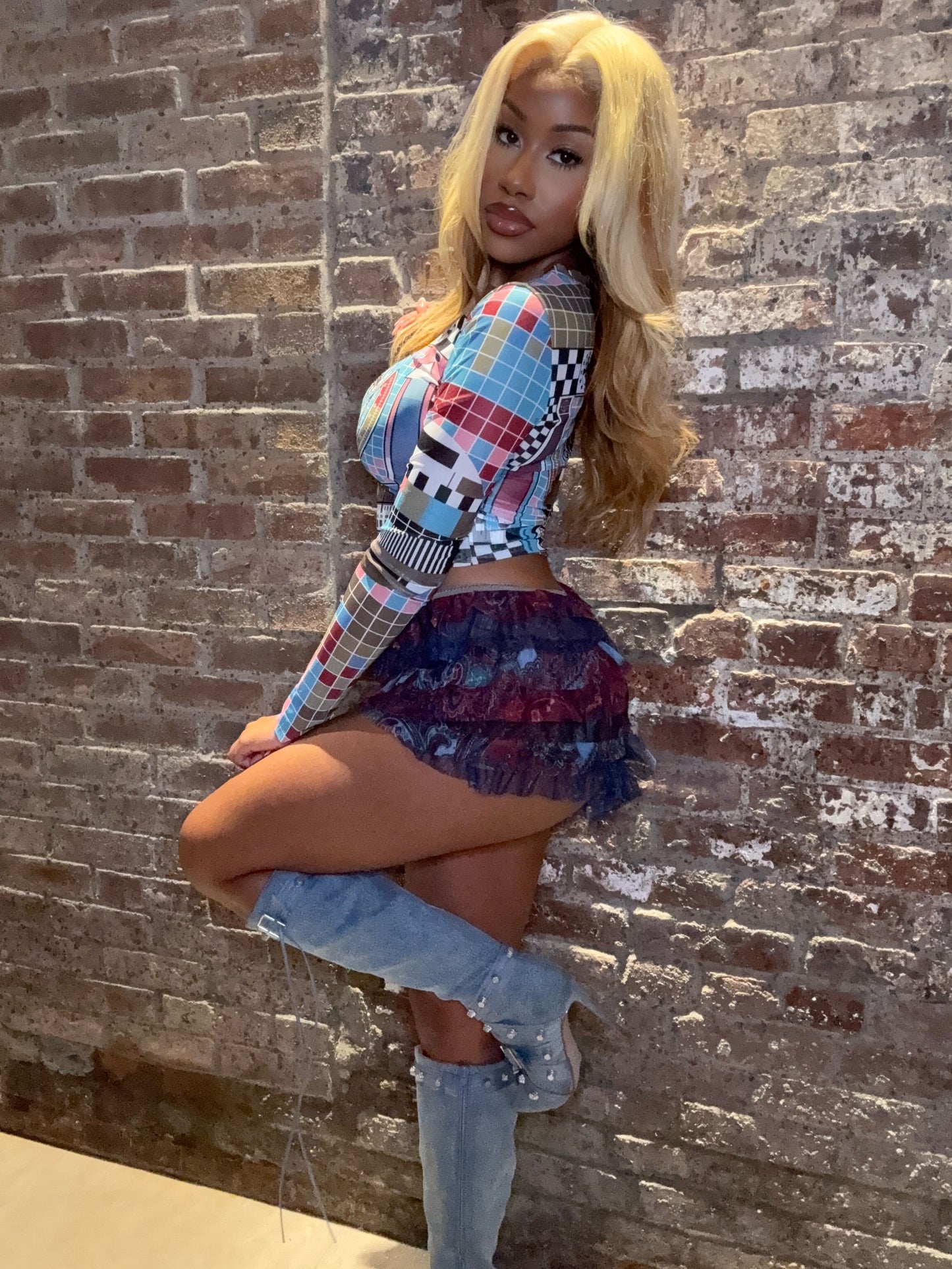 Thique Ruffle Mini Shorts