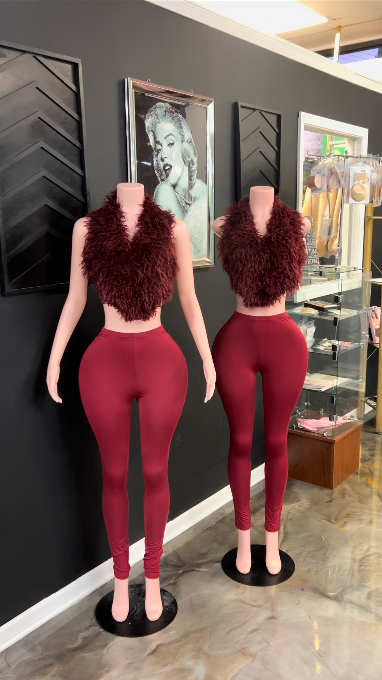 Nothin New 2Pc Pants Fur Set