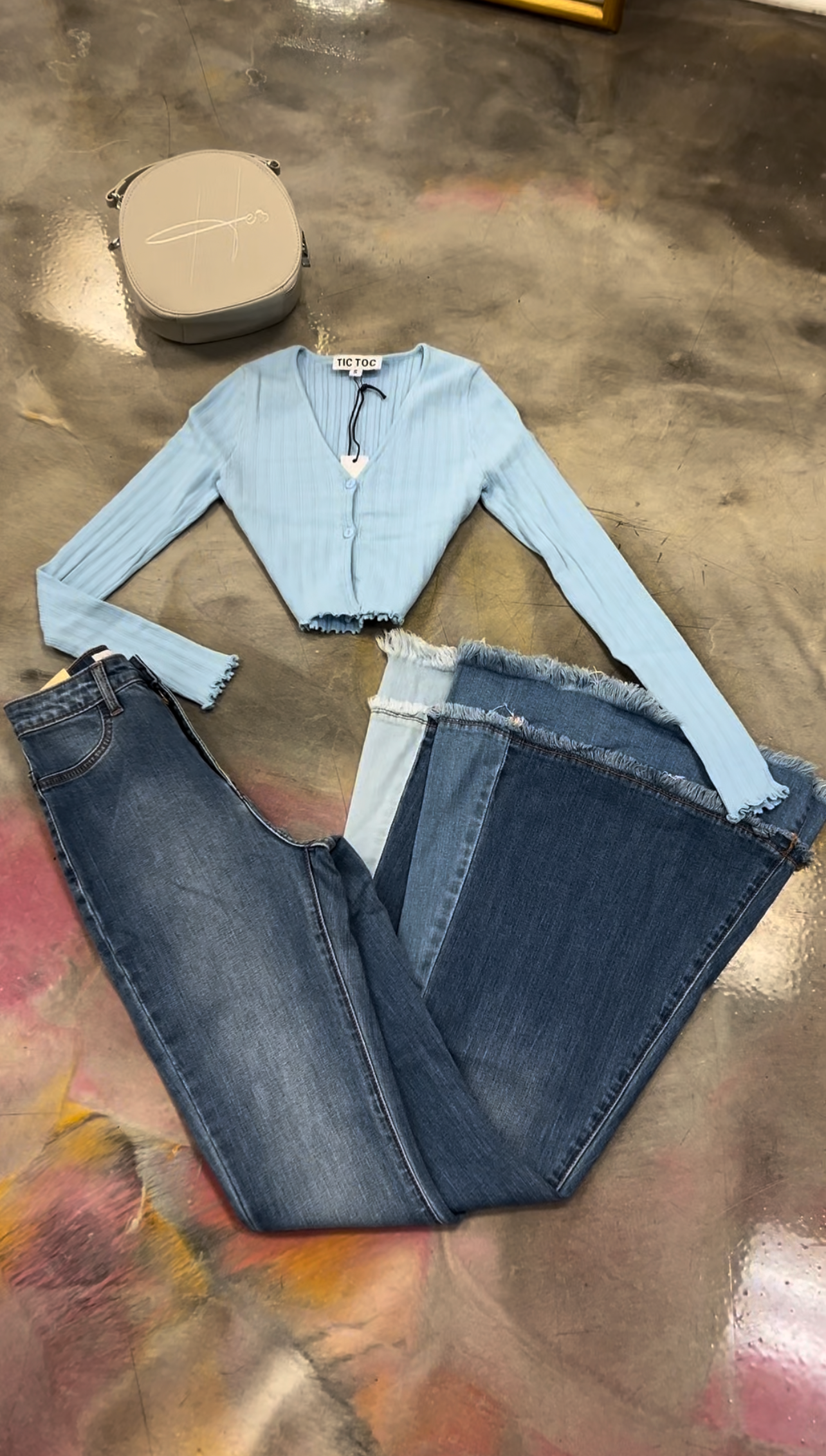Lani Ribbed Long Sleeve Crop Top