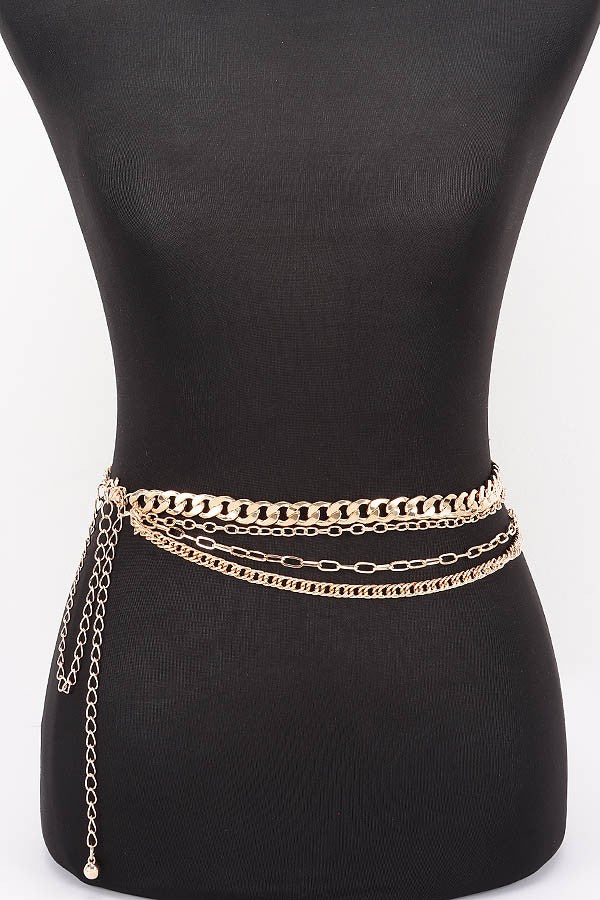 Promise Me Layered Chain Belt