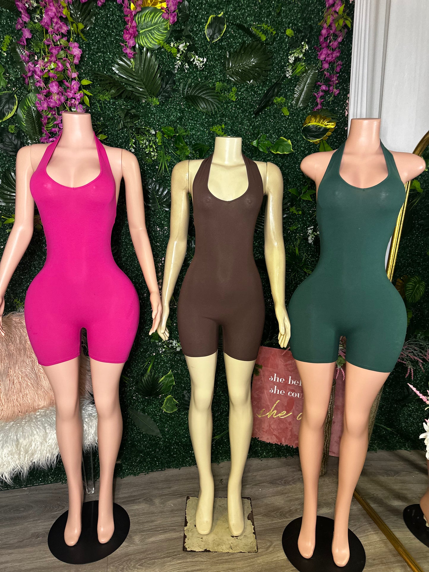 Jasmine Haltered Romper