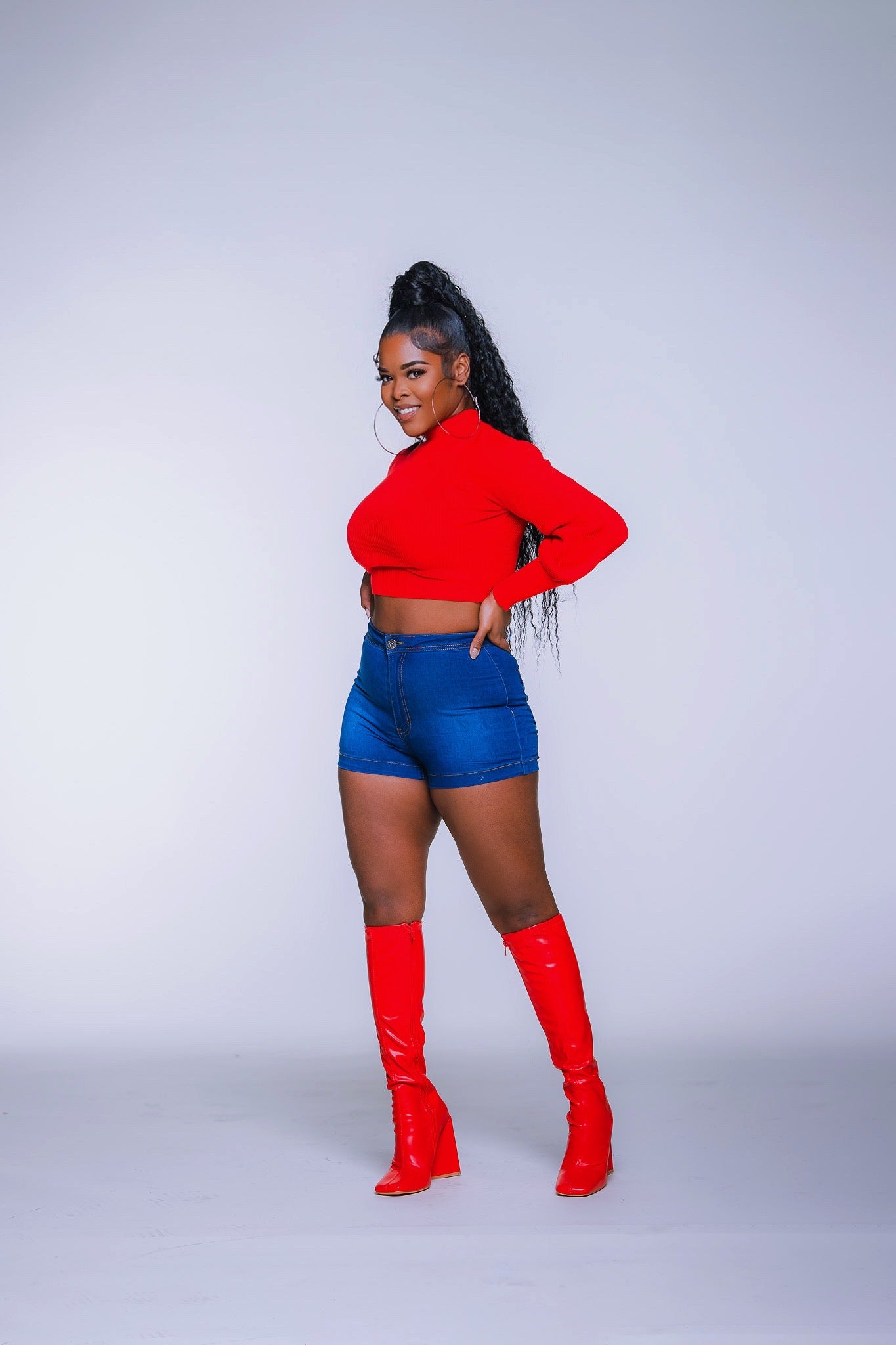 Dark Denim JLO Shorts