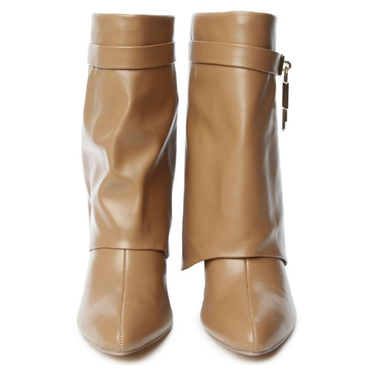 Luxuria 2.0 Short Flap Boot Nude - A Diva's Everything Boutique - Shoes -