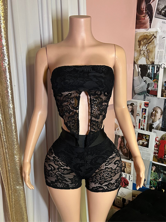 Damelo 2pc Lace Short Set