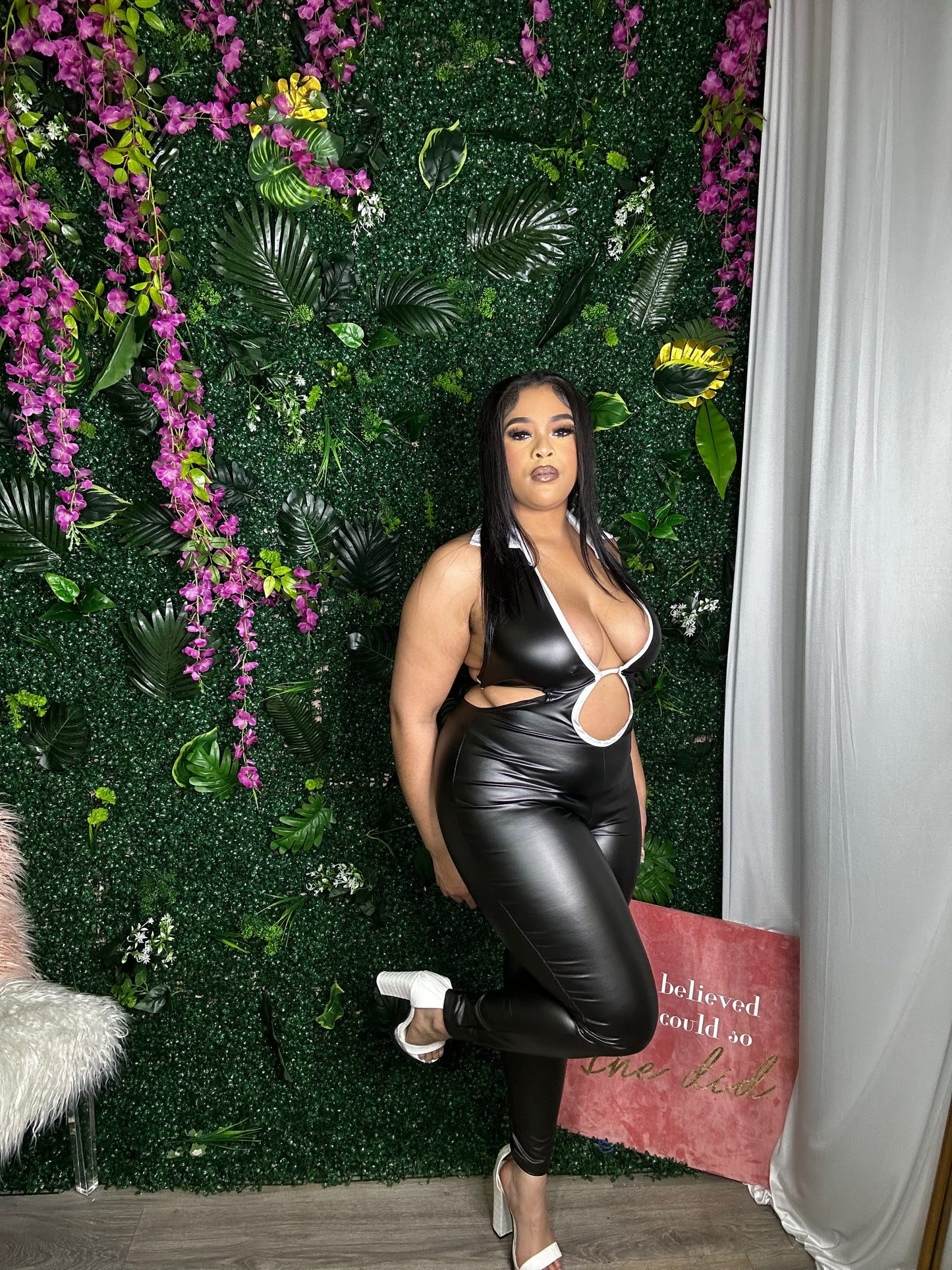 Streets Leatherette Jumpsuit
