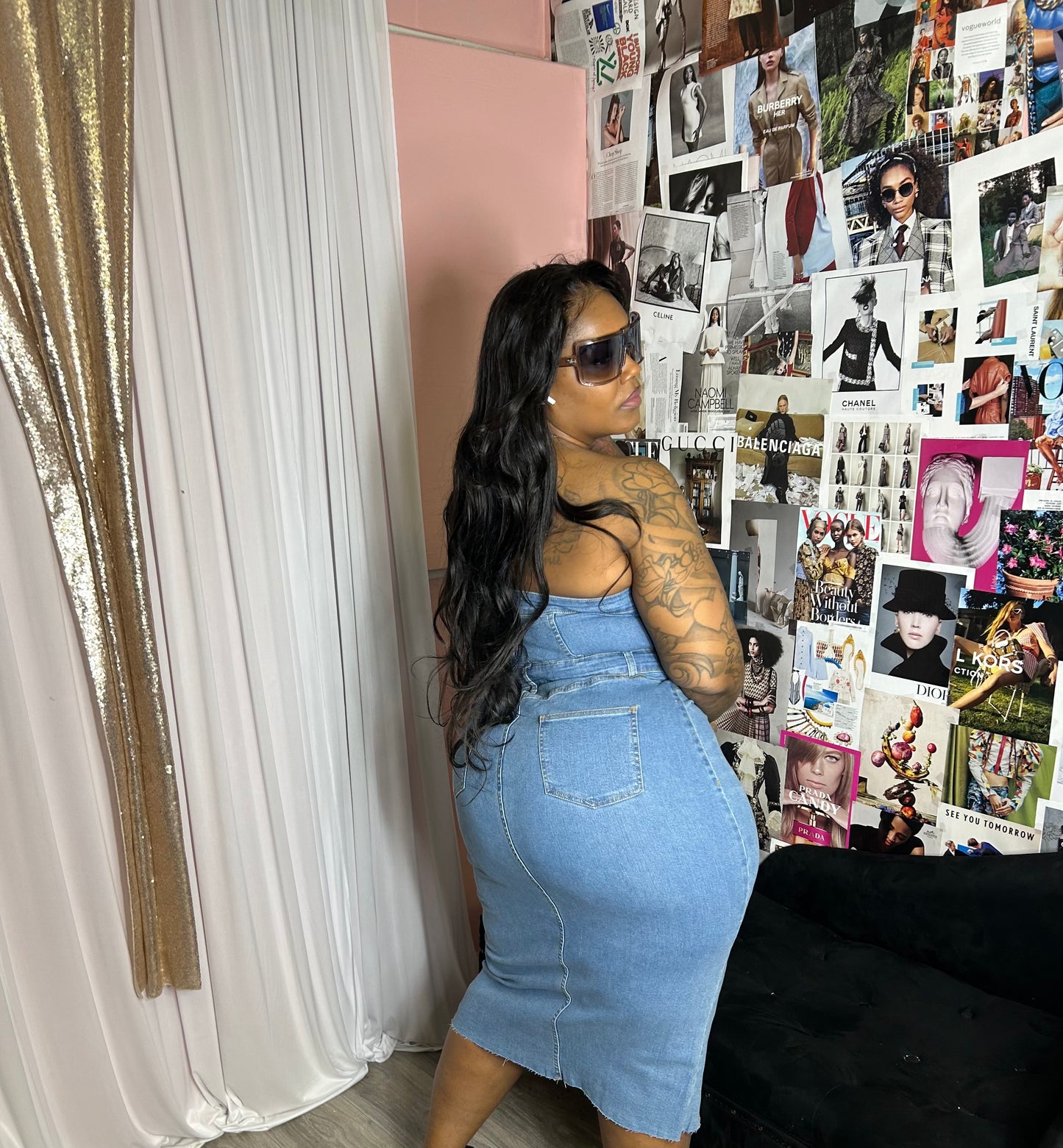 That One Denim Dress (PLUS)