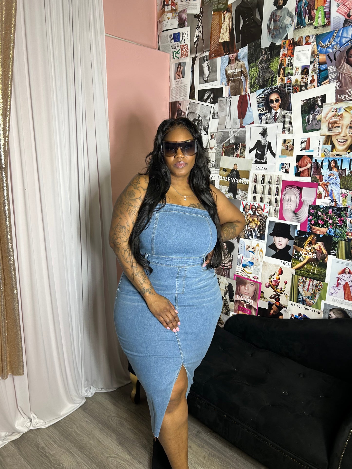 That One Denim Dress (PLUS)
