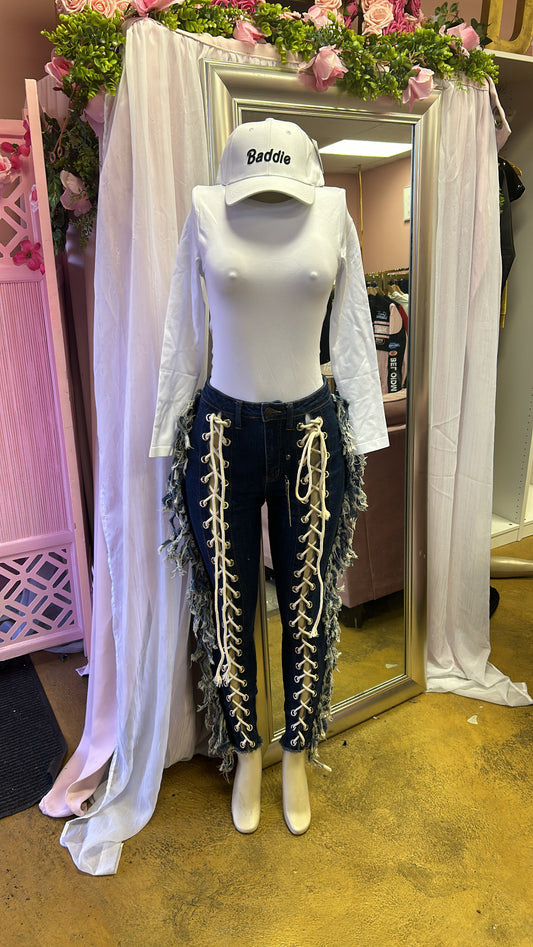 “Gallery” Tassle Pants