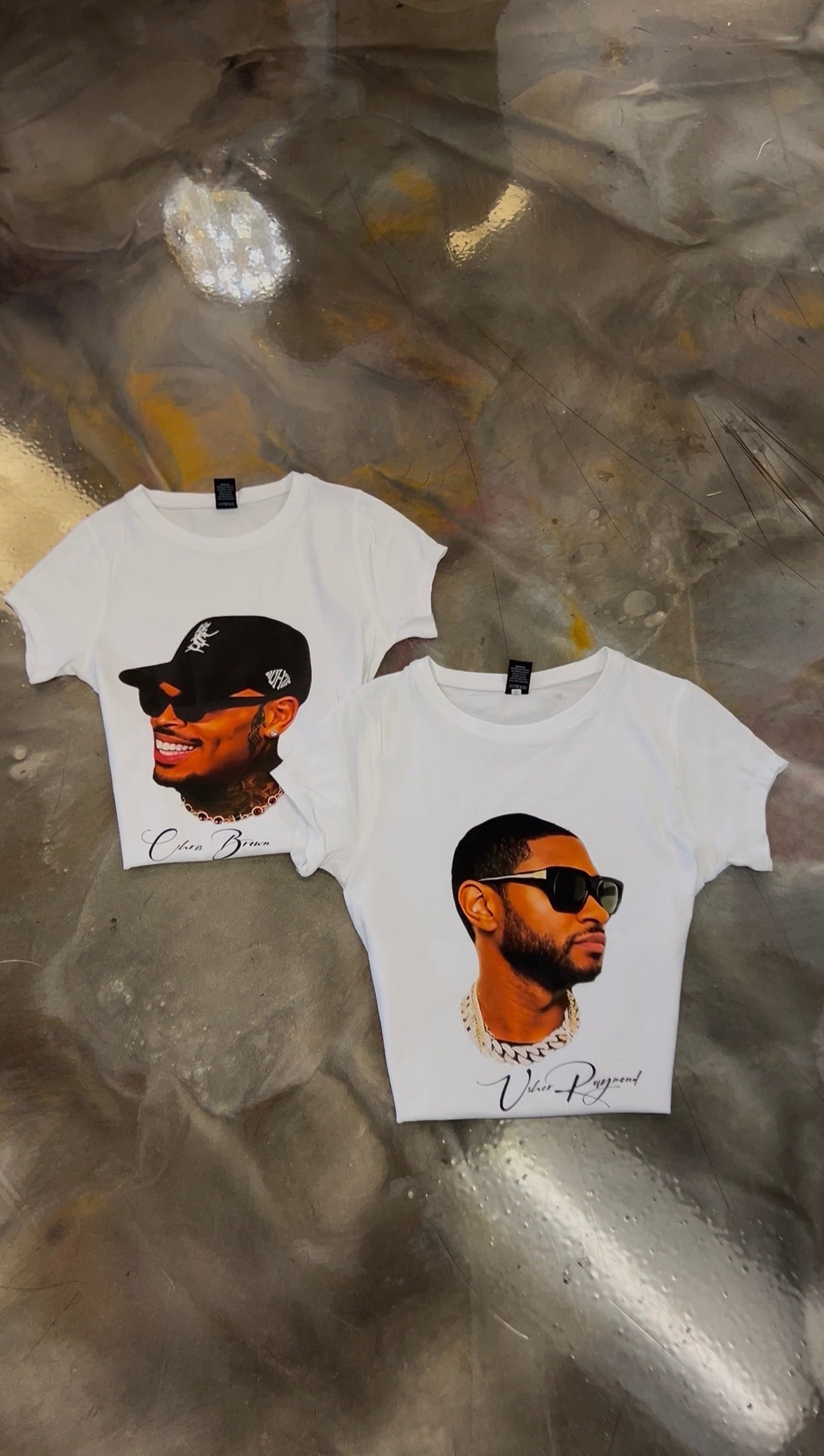 Usher Raymond Fitted White Shirt