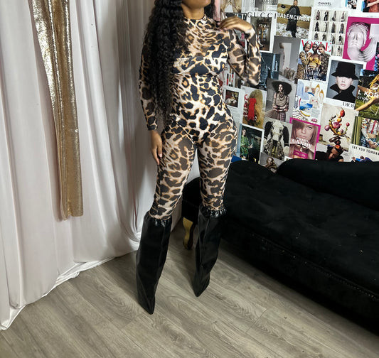 Laila Leopard Jumpsuit