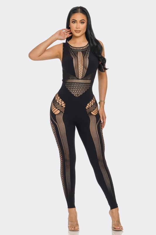 Poke It Out Seamless Jumpsuit