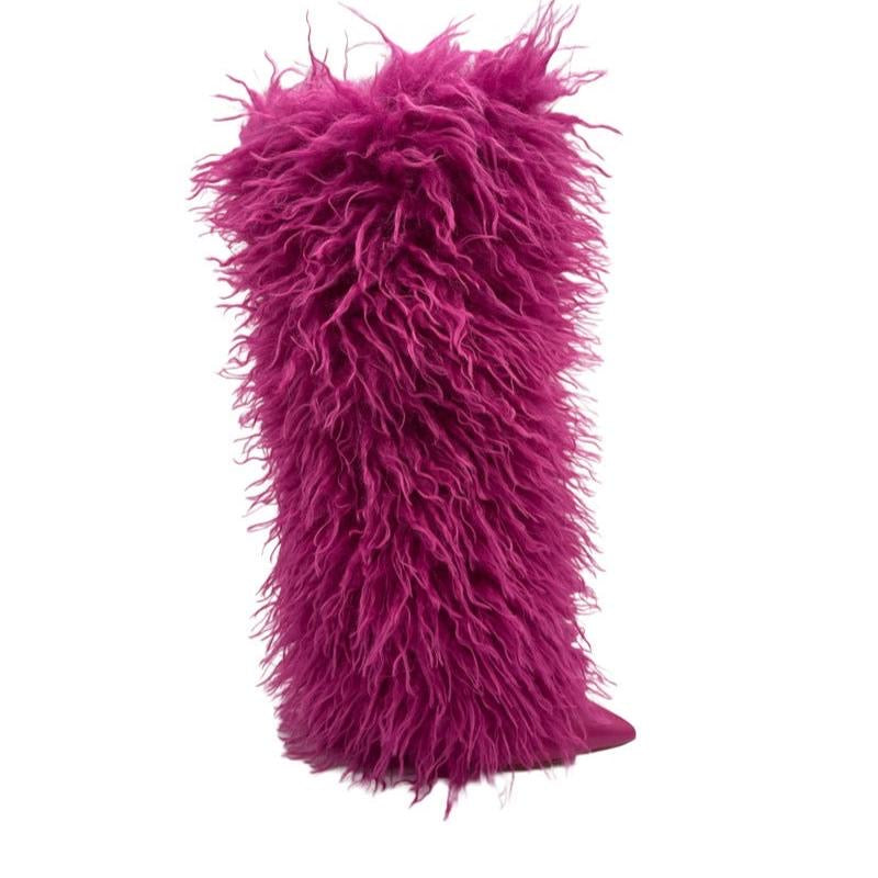 Glamazon Knee High Boot-Pink