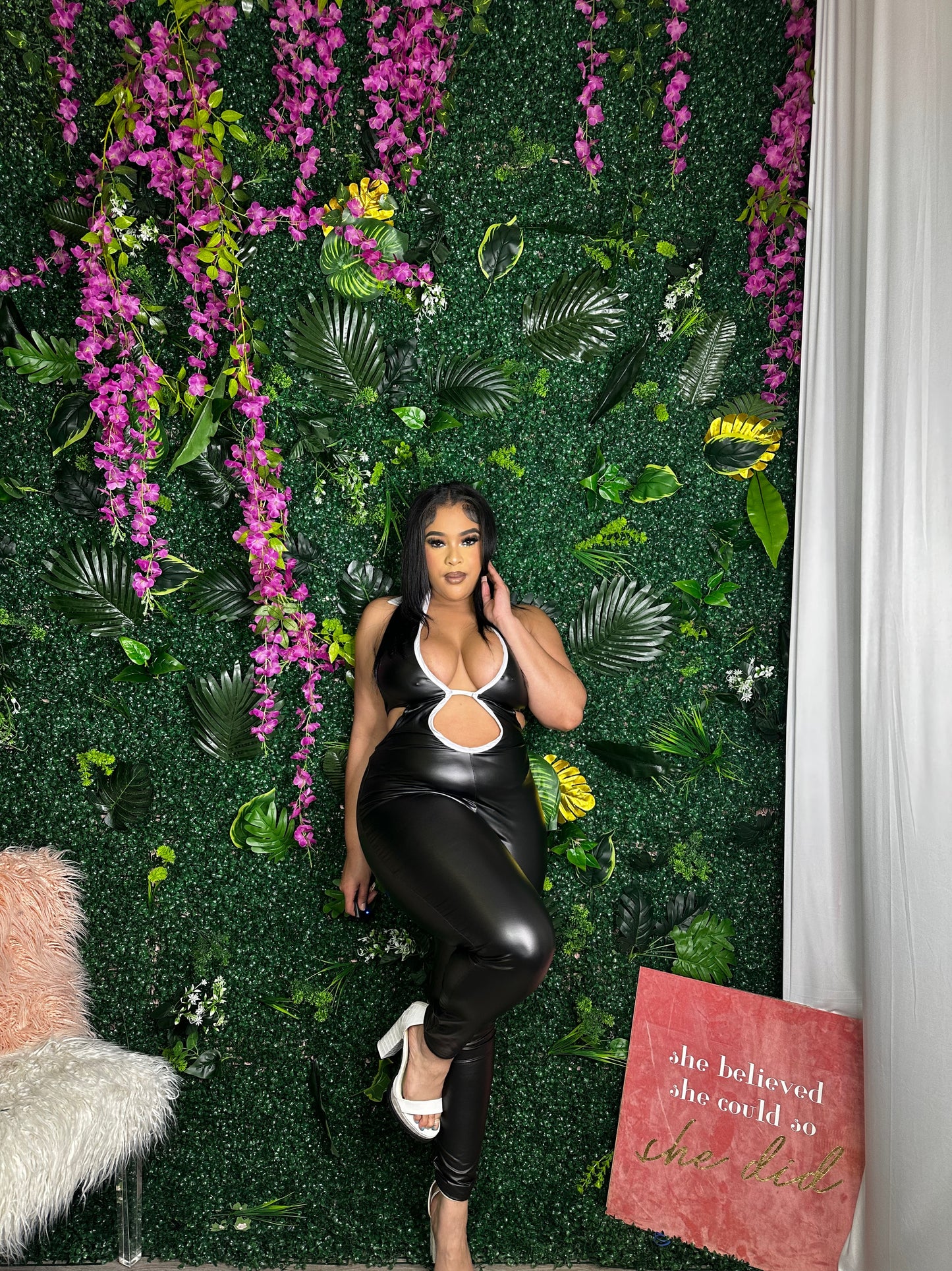 Streets Leatherette Jumpsuit