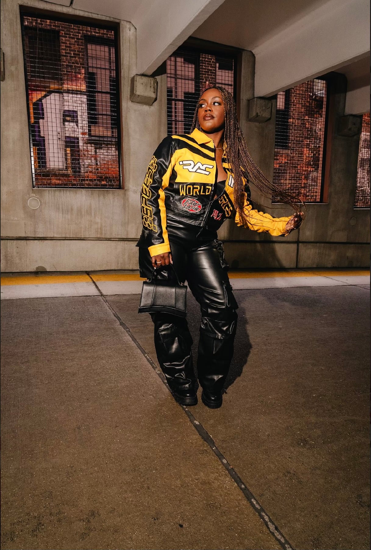 DEPT Leather Cargo Pants
