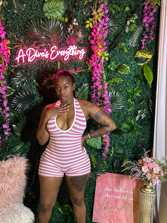 Ms. NeNe Ribbed Romper