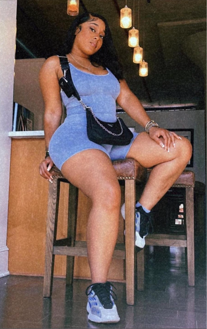 Angie ribbed short romper