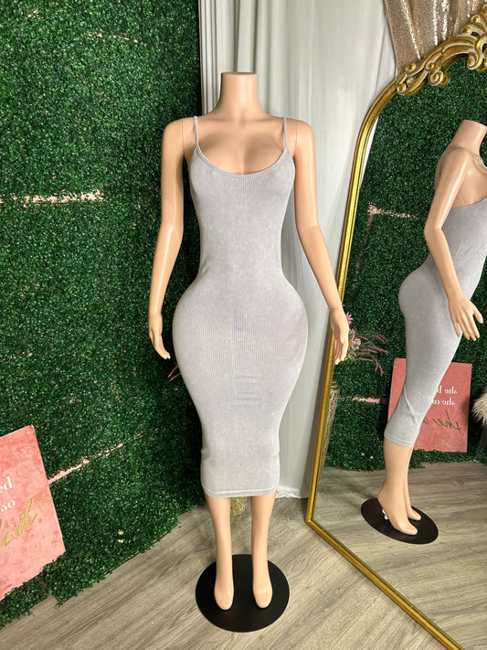 Teisha Bodycon Maxi Ribbed Dress