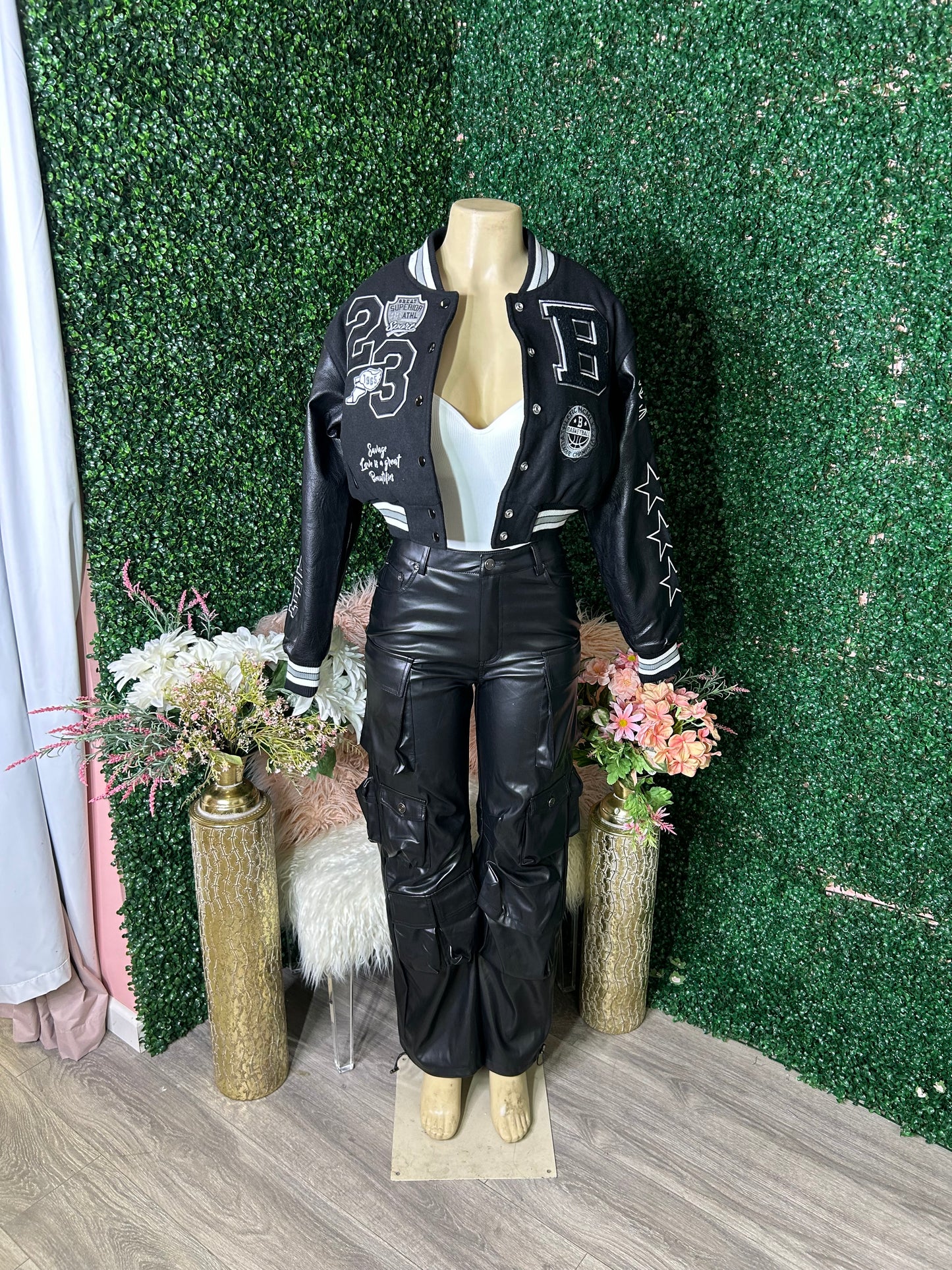 DEPT Leather Cargo Pants