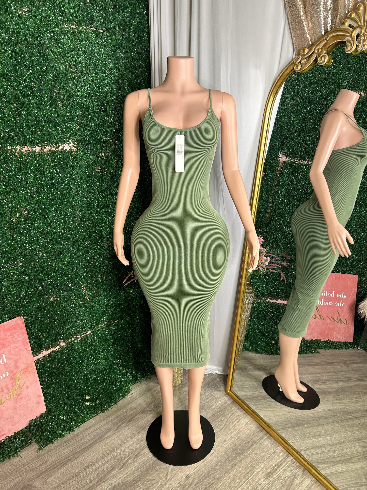 Teisha Bodycon Maxi Ribbed Dress