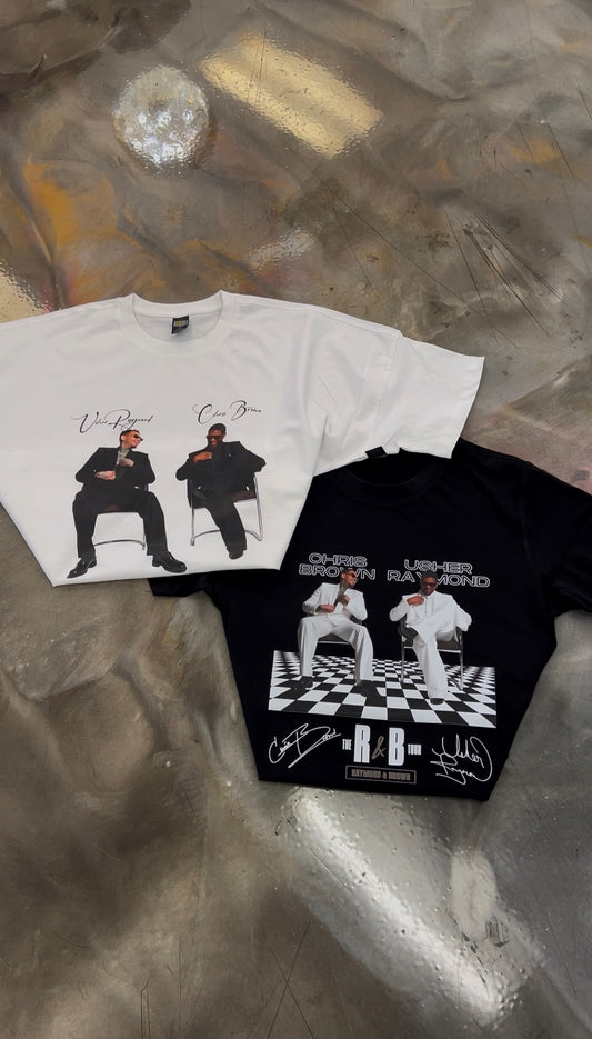 Usher Raymond & Chris Brown White Shirt