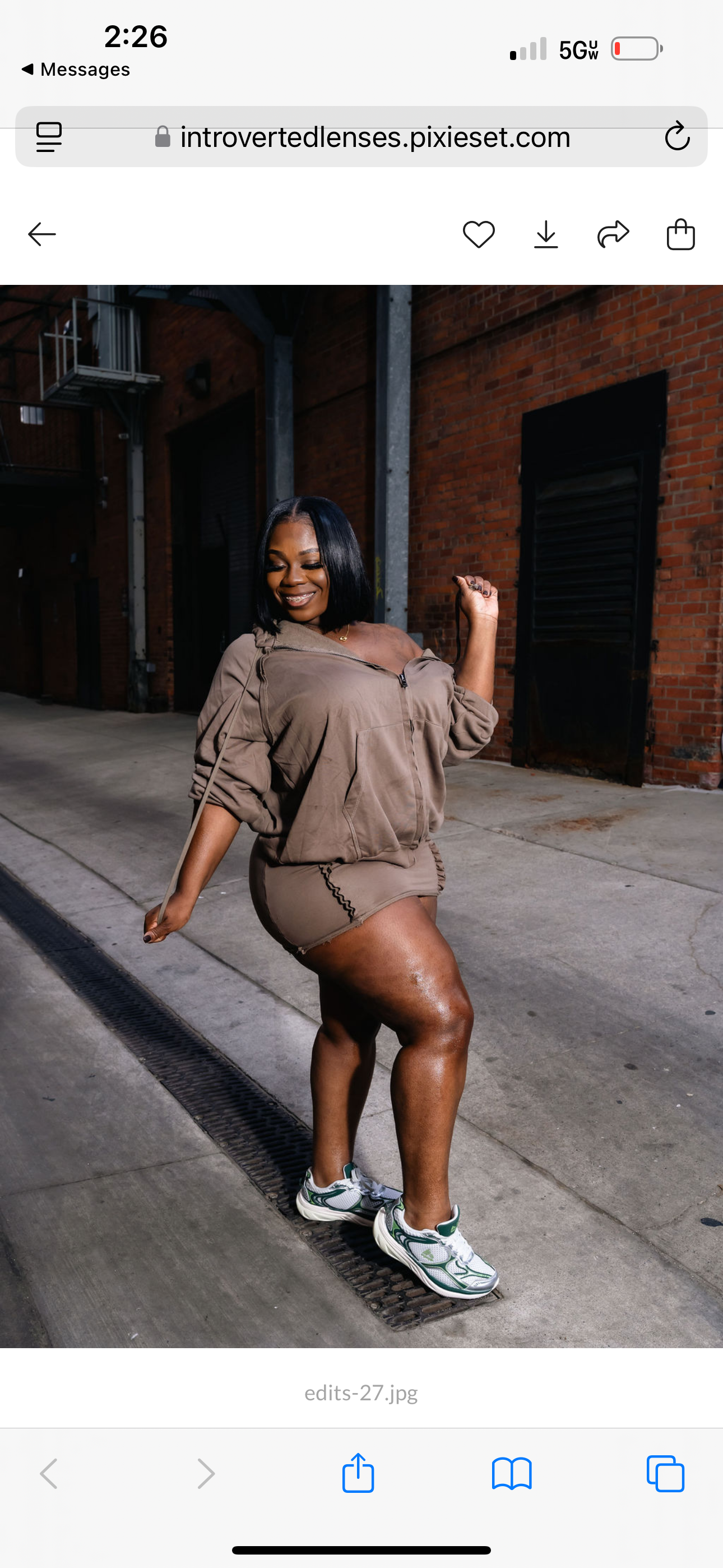 Brittney Zip-Up Skirt Set