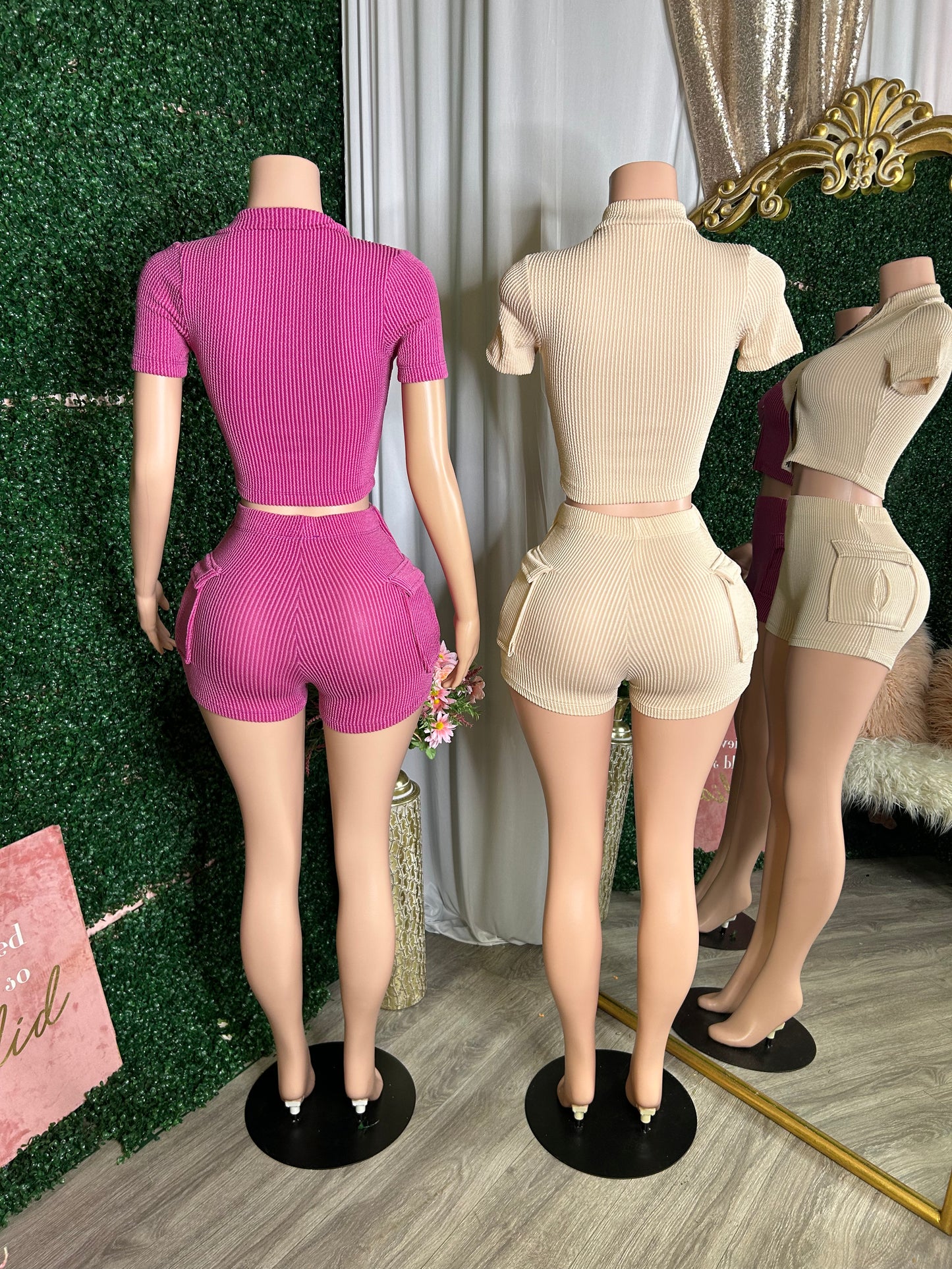 Jaleyah 2pc Ribbed Set