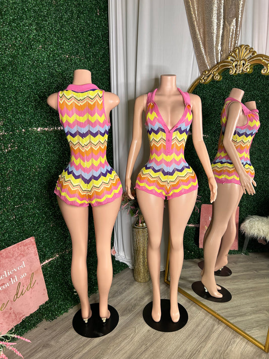 LaLa Loosey short romper