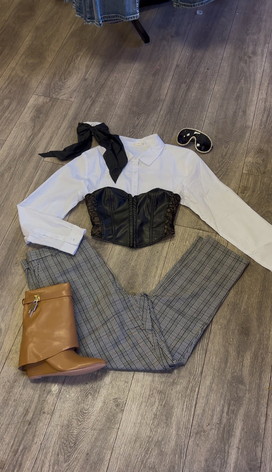 The Office Girl Plaid Pants (PLUS)