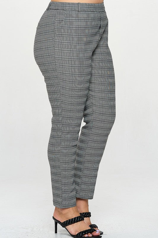 The Office Girl Plaid Pants (PLUS)