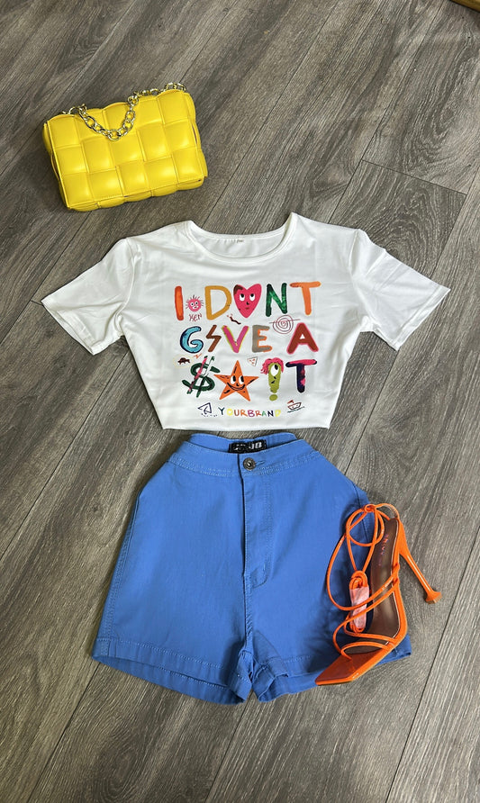 IDGAS Cropped Graphic Tee