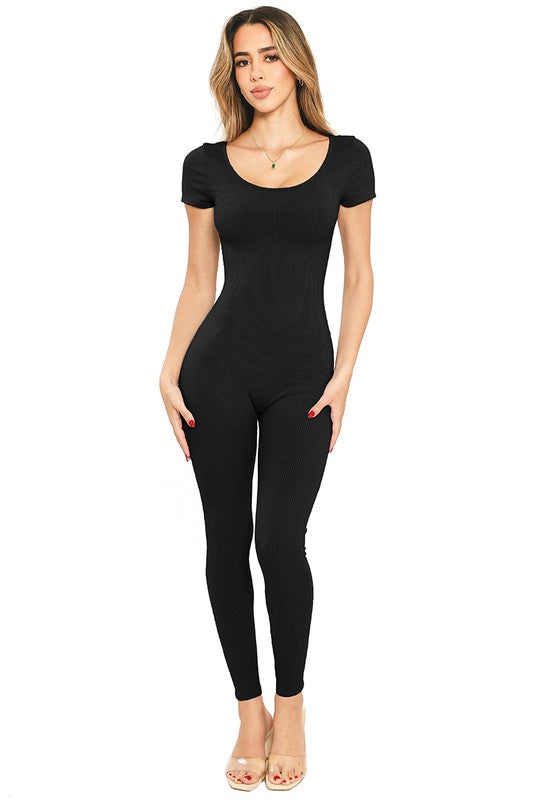 Amari Short-Sleeve Jumpsuit