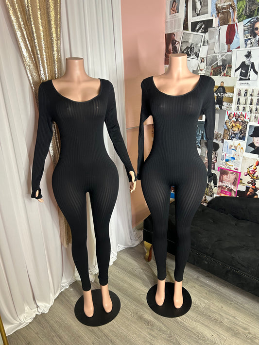 Lia Long-Sleeve Jumpsuit
