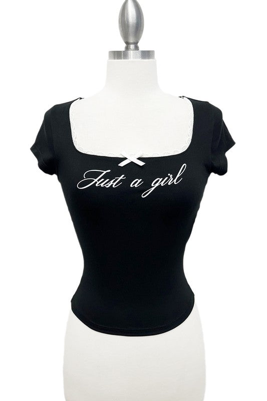 Just A Girl Baby Tee