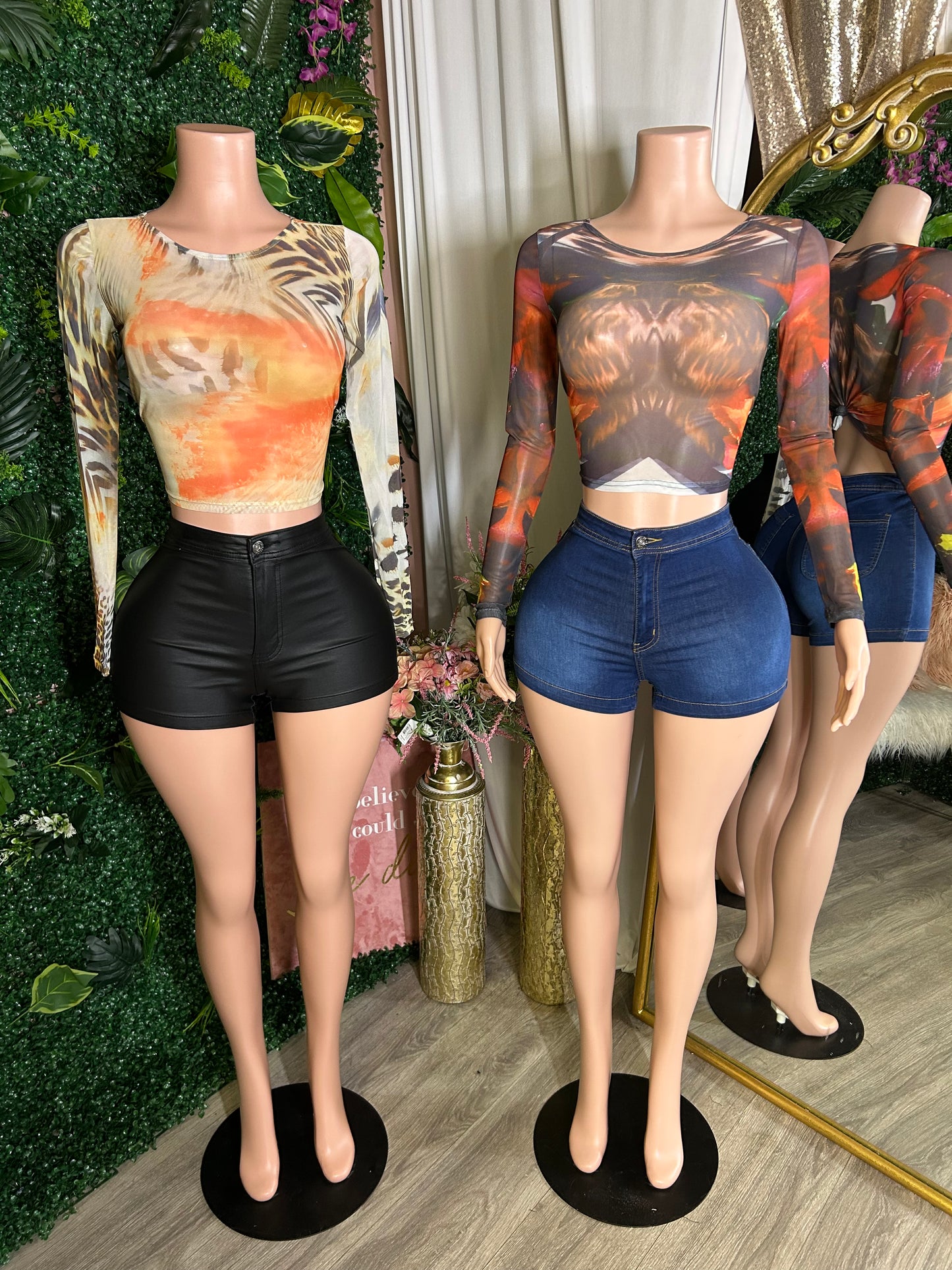 Becky Mesh Baby Tee