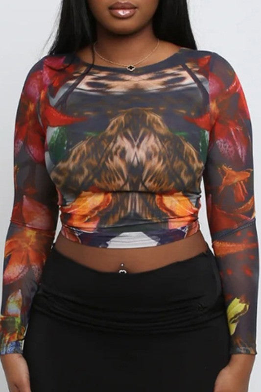 Becky Mesh Baby Tee