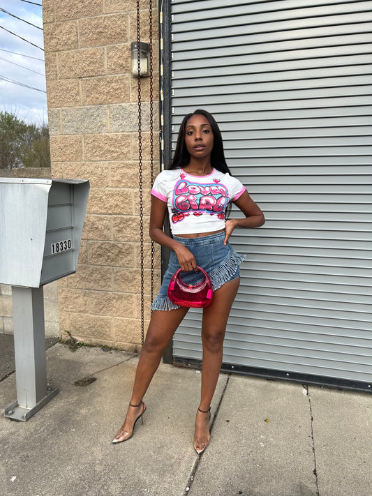 Lover Girl Graphic Crop Tee