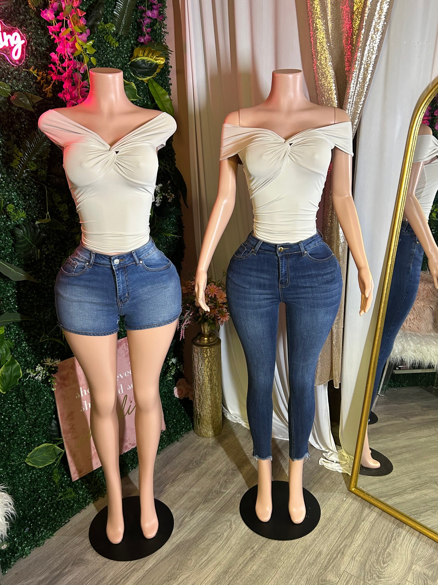A Moment Off Shoulder Ruch Top