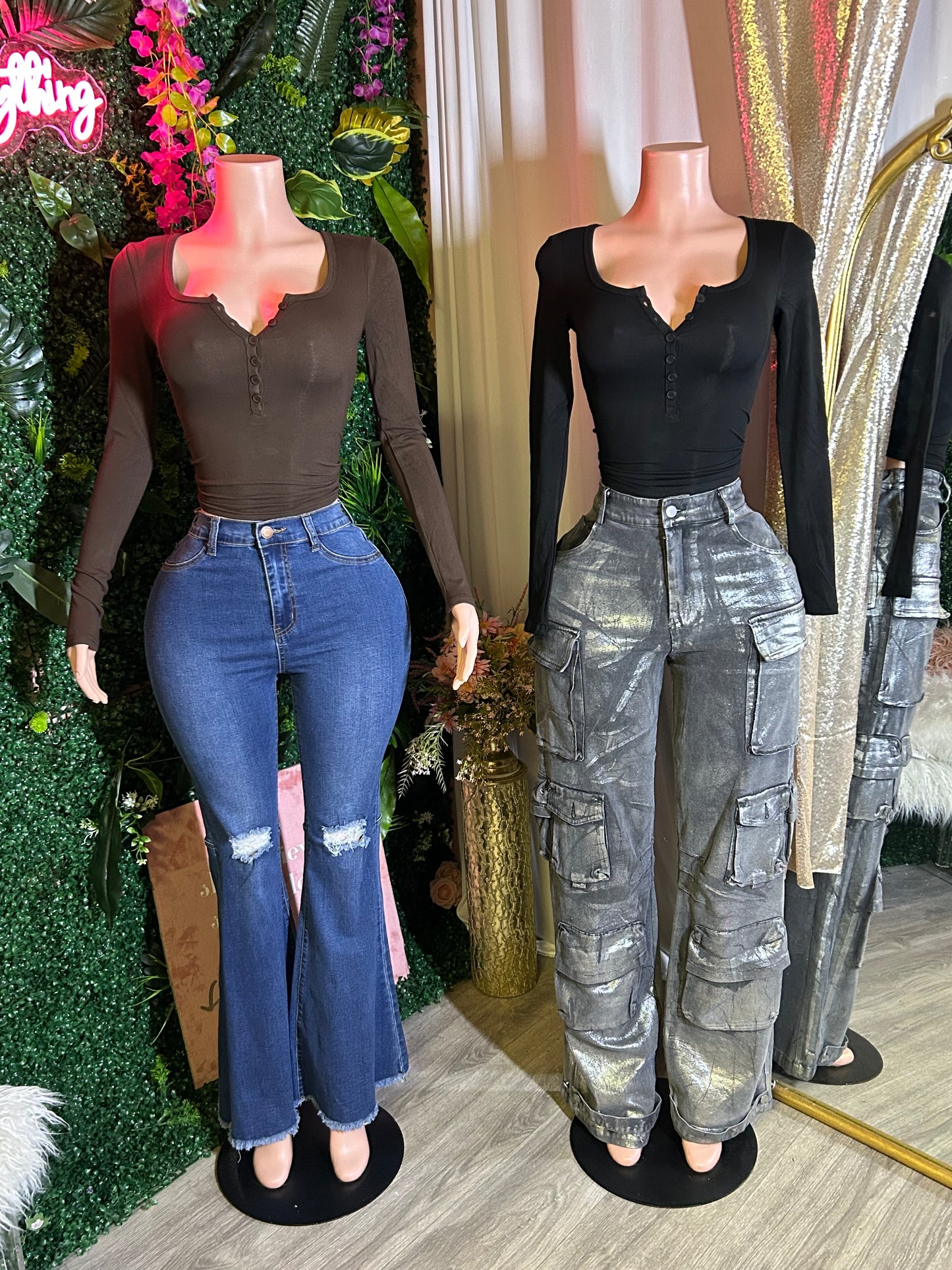 Jai Henley Ribbed Long Sleeve