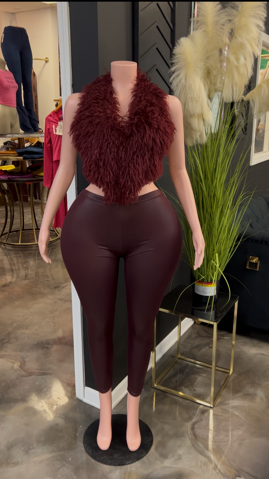 Plus Leather Leggings