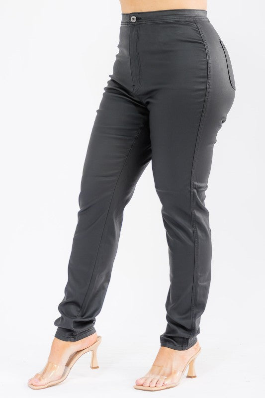 Blaze Stretch Leather Jeans Plus