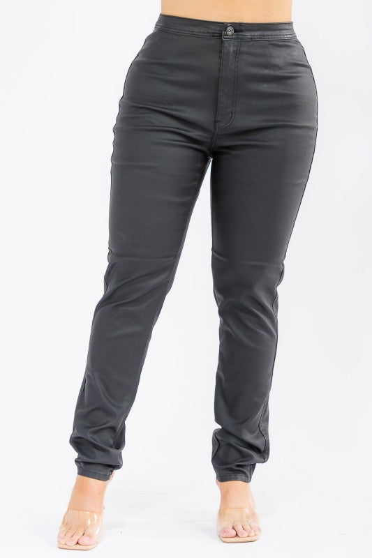 Blaze Stretch Leather Jeans Plus