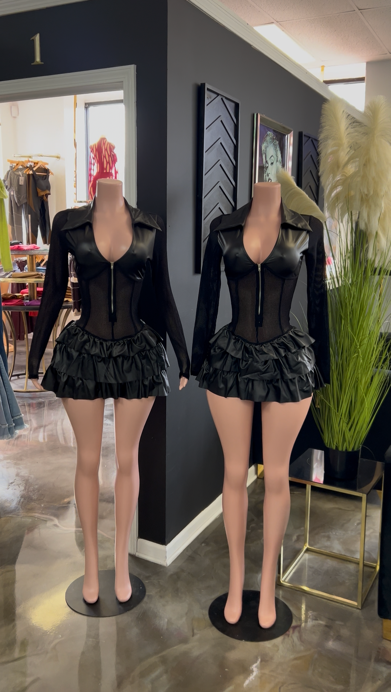 Sin For Me Leatherette Romper